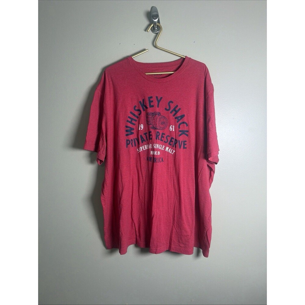 Hybrid Apparel Men’s 3XLT Red Tshirt Whiskey Shack A0037